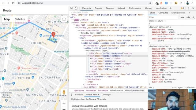 Calculando rutas óptimas con Google Maps (Directions API) + Ionic + Angular смотреть онлайн