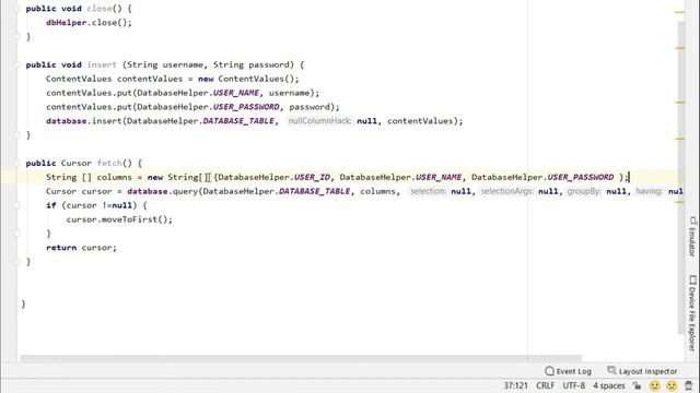 SQLite Database in Android Studio | 38 | Android Development Tutorial for Beginners смотреть онлайн