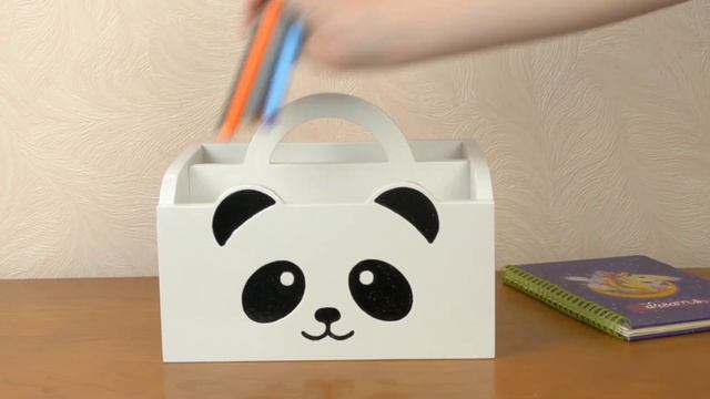 Обзор Подставка органайзер для ручек и карандашей из дерева