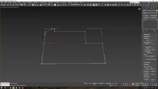 Стены в 3Ds Max за 10 минут. Квартира по DWG. смотреть онлайн