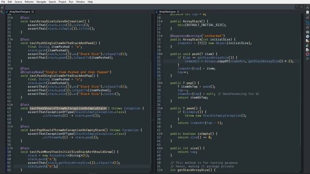 TDD - Test Driven Development in Java using JUnit5 / AssertJ - Building a Stack [Coding Kata] смотреть онлайн