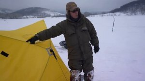 Зимняя палатка HELIOS DELTA, собираем в первый раз.