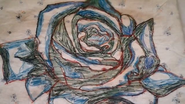 Ирландское кружево. Голубая, роза. смотреть онлайн