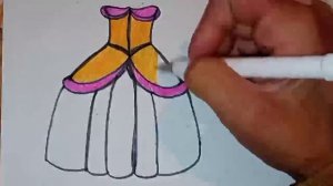 Как нарисовать платье для детей/How to draw a Dress for children