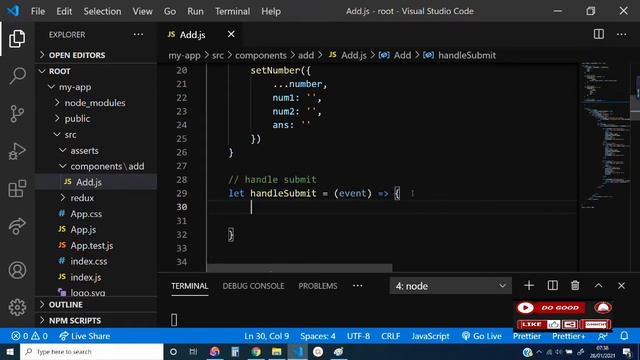 Add Two Numbers with React Hooks & Redux for beginners - React Micro Project смотреть онлайн