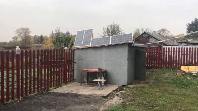 Подключение панелей последовательно-параллельно.Два кабеля 2x4кв/мм.