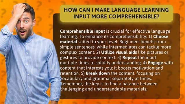 How Can I Make Language Learning Input More Comprehensible? смотреть онлайн