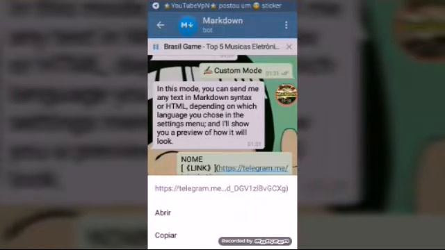 Como fazer lista no telegram pelo markdown смотреть онлайн