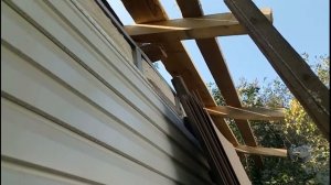 Перекрытие крыши на старом доме.