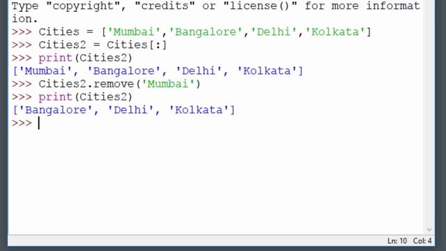 Programming in Python Part 7 Slice Copy Lists смотреть онлайн