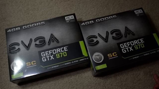 Unboxing 2 EVGA GTX 970 SC's w/ACX cooler! Jelly sandwich edition смотреть онлайн