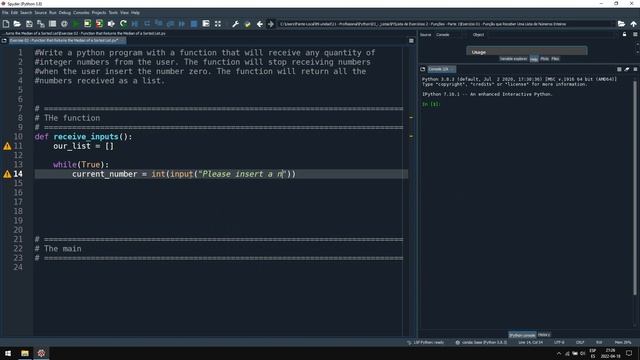 Python Programming – Function that Reads a List of Integer Numbers from the User смотреть онлайн