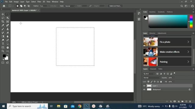 Move Tool| Marquee Tool | Basic Selections -Adobe Photoshop for Beginners -Class 1 Hindi | Urdu смотреть онлайн