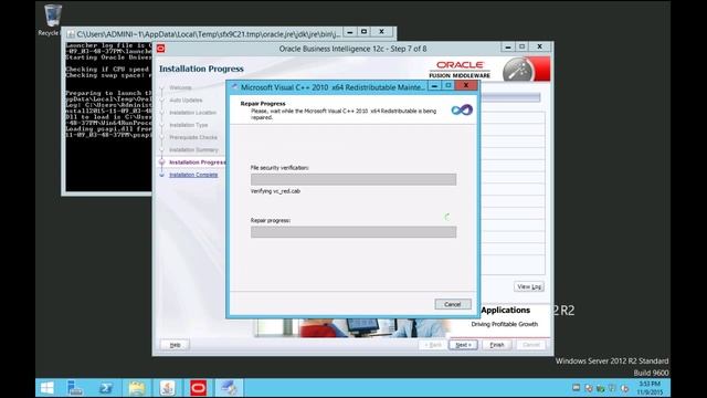 Installing OBIEE 12c on Windows 2012R2 part2 смотреть онлайн