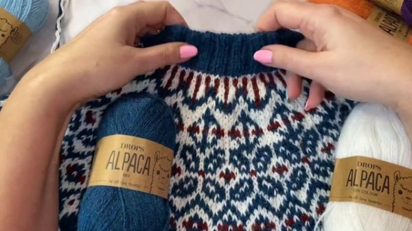 Обзор пряжи Drops alpaca и Drops Nord