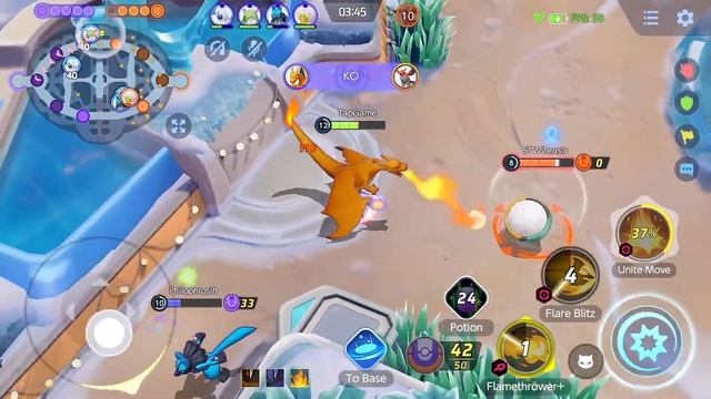 Pokemon Unite Mobile - Gameplay Walkthrough Part 6 - Ranked: Charizard (iOS, Android) смотреть онлайн