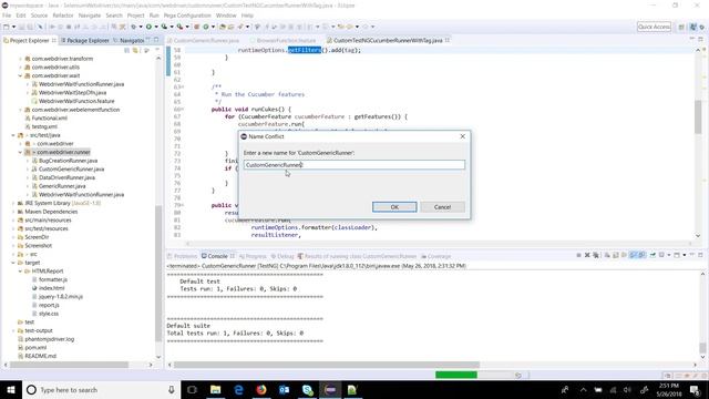5. Cucumber Framework || Custom TestNG Runner || Add tag to Runner in Runtime. смотреть онлайн