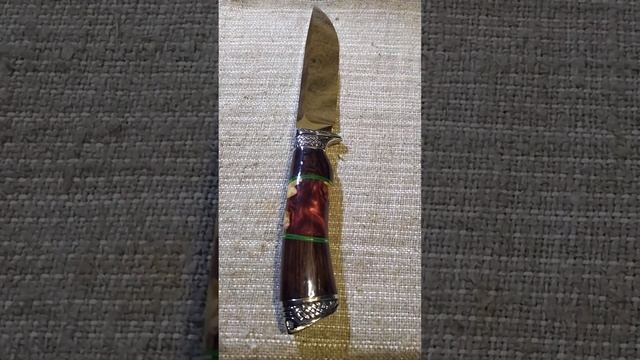 Нож"Приам" в новом исполнении. сталь ELMAX 64 HRC ТЦО. смотреть онлайн