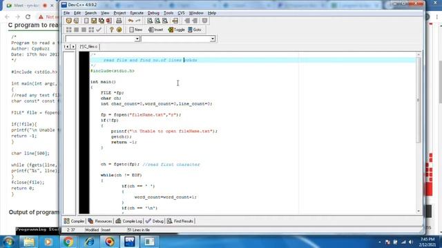 C Read files | read char by char | read line by line | fscanf | fgetc | fgets смотреть онлайн