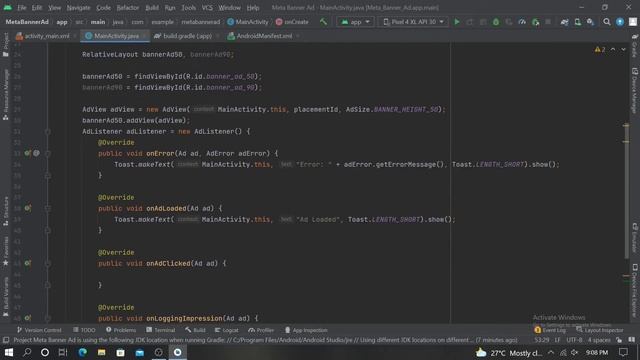 How to implement Meta (Facebook) banner ad Android Studio смотреть онлайн