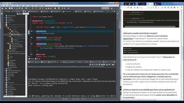 Webinar - Spring - Inyección de Dependencias @Autowired смотреть онлайн