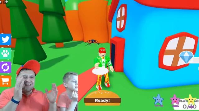 Кто сделает самый высокий бургер в РОБЛОКС с Hello Max Play. смотреть онлайн