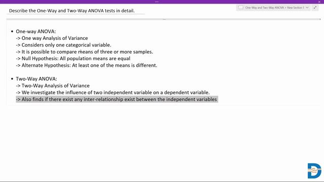 What is One-Way ANOVA and Two-Way ANOVA | Statistics for Data Science смотреть онлайн