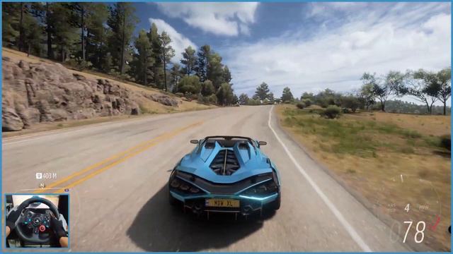 2020 LAMBORGHINI SIAN ROADSTER | 808hp | Forza Horizon 5 | Logitech G29 смотреть онлайн