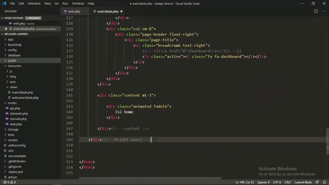 Custom Template Bootstrap di Project Laravel [3] смотреть онлайн