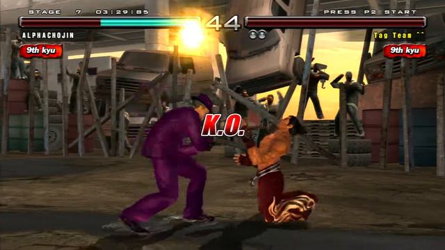 Tekken 5 Dark Resurrection ps3 Baek gameplay смотреть онлайн