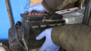 замена аккумулятора рено логан 2 , сандеро 2 , RENAULT LOGAN 2 , SANDERO 2