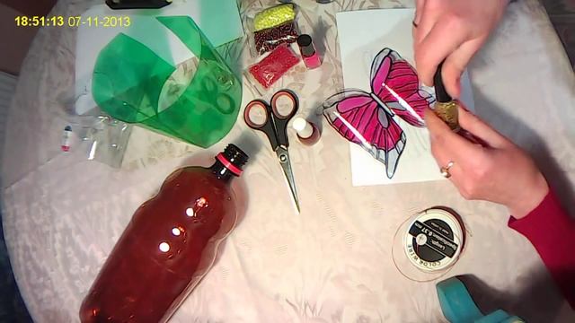 ИЗ ПЛАСТИКОВОЙ БУТЫЛКИ ДЕЛАЮ БАБОЧКИ! смотреть онлайн