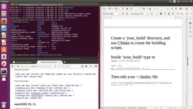 CERN ROOT tutotiral for beginners -- install ROOT 6.08 on Ubuntu 16.04 by cmake смотреть онлайн