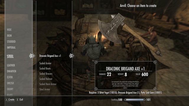Xbox Skyrim SE: DRACONIC BRIGAND AXE Weapon Mod Showcase смотреть онлайн