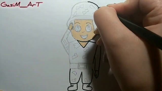 Рисуем СОЛДАТА / SOLDIER / GasiM_ArT смотреть онлайн