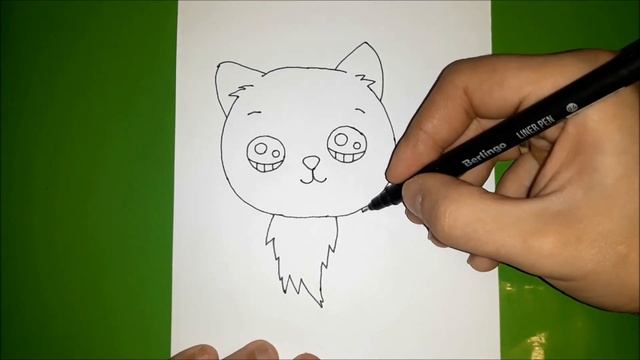 Как ПРОСТО нарисовать БЕЛО-РЫЖЕГО КОТА? смотреть онлайн