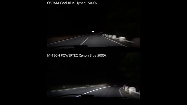 OSRAM Cool Blue Hyper+ 5000k vs M-TECH POWERTEC Xenon Blue 5000k смотреть онлайн