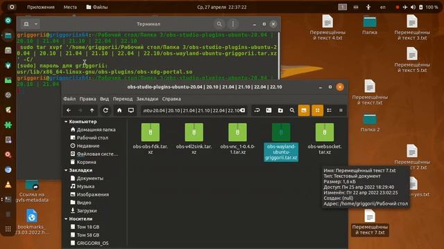 Ubuntu 21.04 wayland vnc recorder plugins смотреть онлайн
