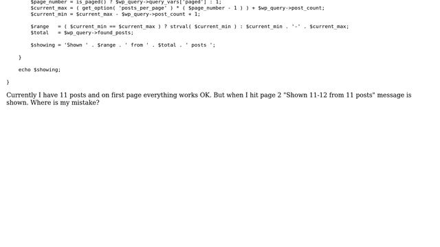Wordpress: Modifing archive query affects show post count function смотреть онлайн