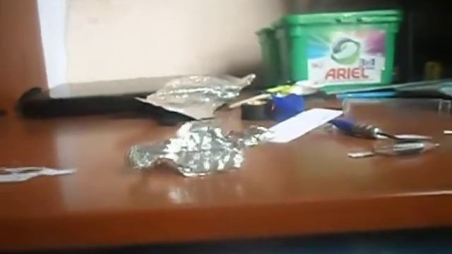 первая модель из фольги