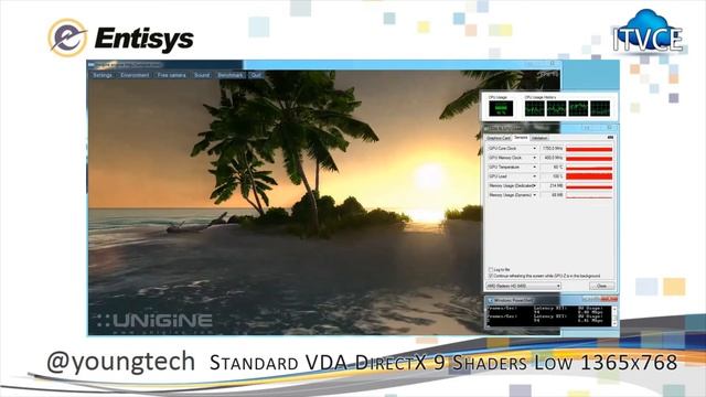 Citrix XenDesktop 7.1 on HP Moonshot - Unigine Tropics Standard VDA DirectX 9 Shaders Low 1365x768 смотреть онлайн