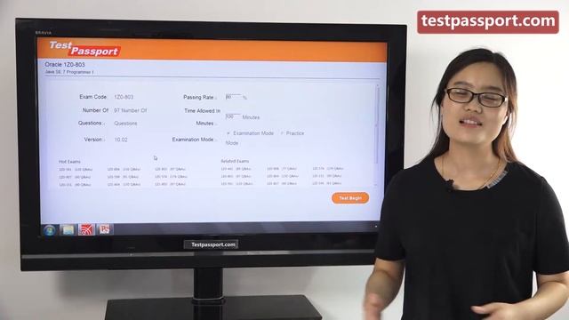 [Testpassport] Oracle Java SE 7 Programmer I 1Z0-803 exam dumps and questions смотреть онлайн