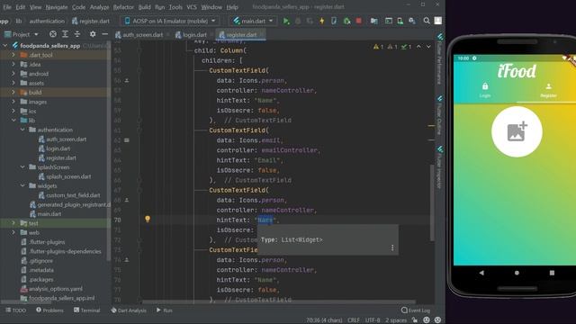 Food Ordering and Delivery System Project - Flutter iOS & Android FoodPanda Clone App with Firebase смотреть онлайн