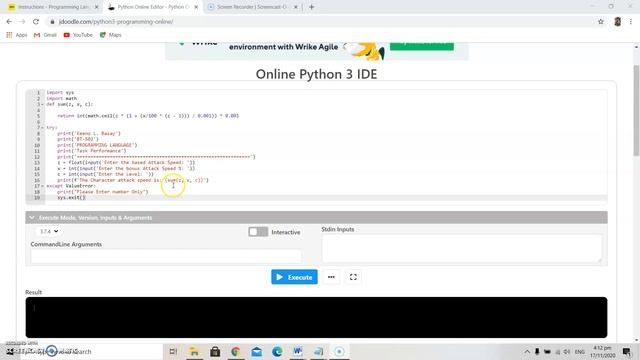 Program in Python (Task Performance) смотреть онлайн