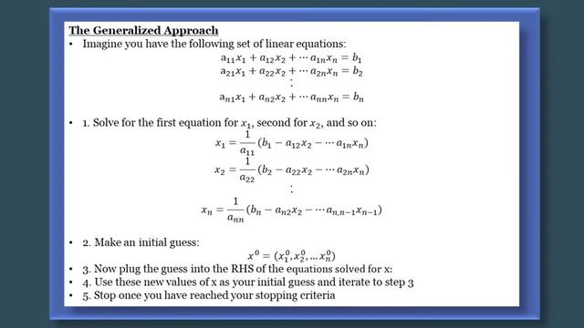 Point Iterative Methods pt.1: Jacobi method смотреть онлайн