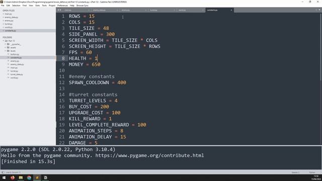 Tower Defence Tutorial in Pygame | Part 12 - Game Over Handling смотреть онлайн