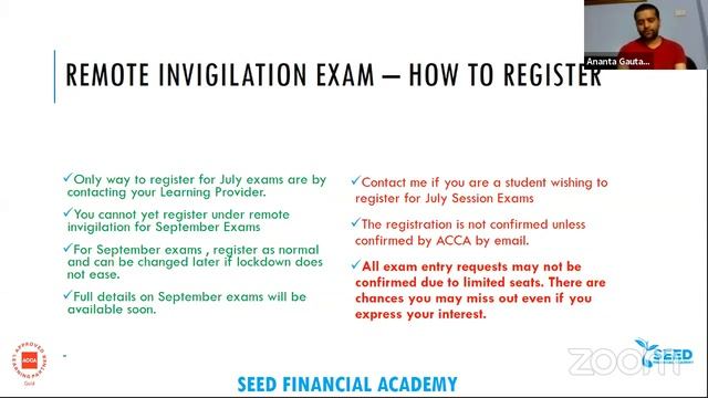 ACCA'S REMOTELY INVIGILATED EXAMS - YOUR QUESTIONS ANSWERED || ACCA || SEED FINANCIAL ACADEMY смотреть онлайн