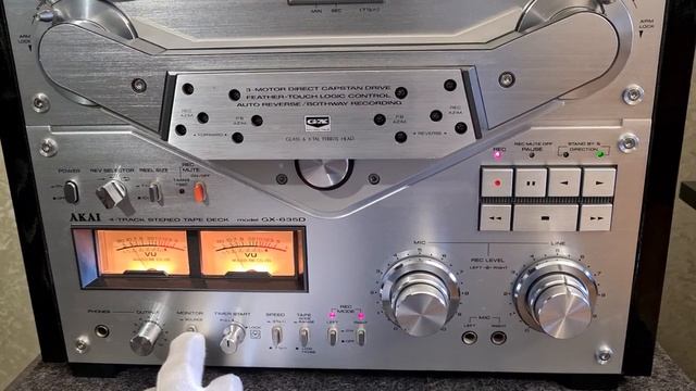 Катушечный магнитофон Akai GX 635 смотреть онлайн