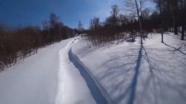 Поездка на снегоходе в урочище Третье Петенёво смотреть онлайн