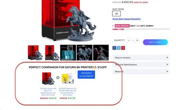 Affordable 8K Resin 3D Printer - Elegoo Saturn 8K смотреть онлайн